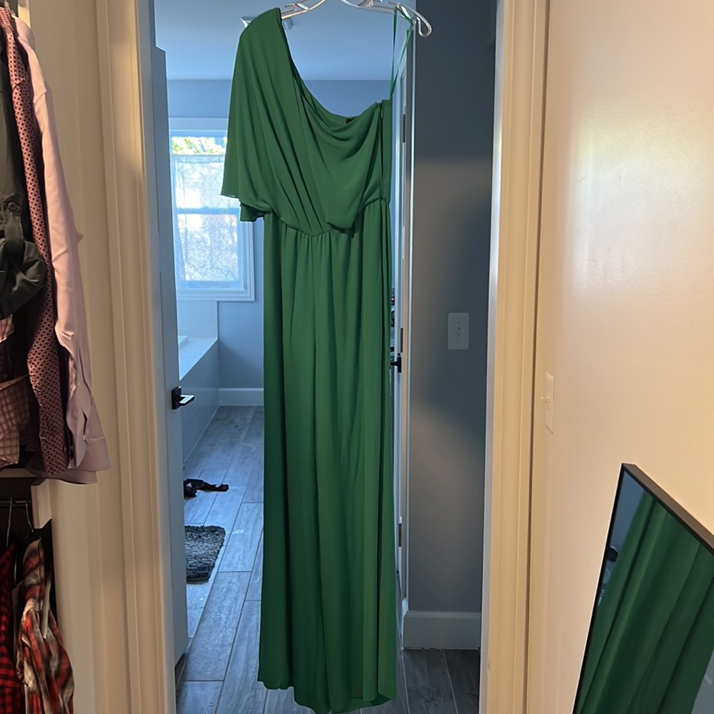 BCBG Maxazria One Shoulder Jumpsuit - Picture 2 of 3
